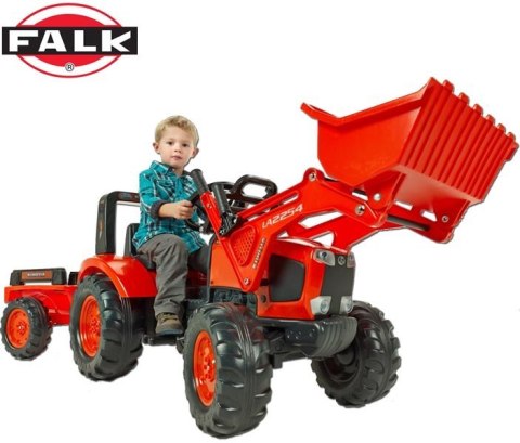 FALK Traktor KUBOTA z łyżką i przyczepą
