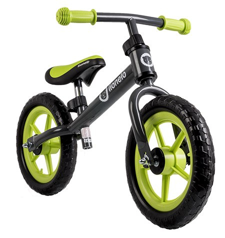 FIN PLUS Lionelo rowerek biegowy 18m+ 12 cali do 27kg - grey/green