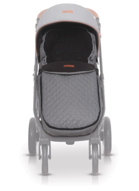 Euro-Cart Śpiworek śpiwór do wózka dziecięcego - grey fox