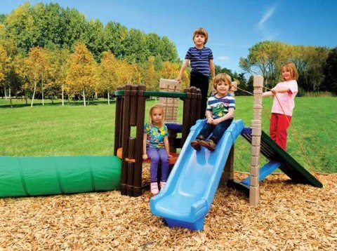 Little Tikes Plac Zabaw Przeplotnia ze Zjeżdżalnią