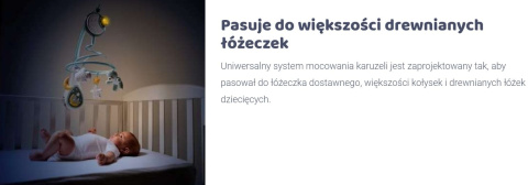 Next2Dreams Chicco Karuzela na łóżeczko Next2Me 0m+ Blue