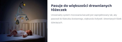 Next2Dreams Chicco Karuzela na łóżeczko Next2Me 0m+ Pink