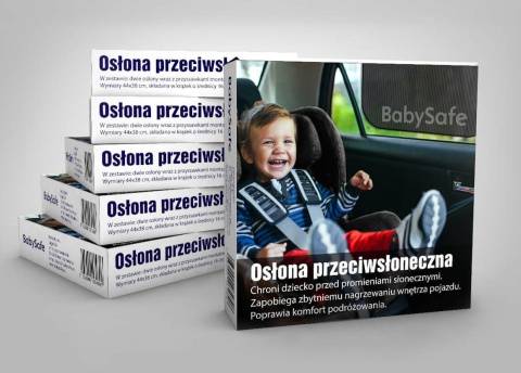 BabySafe Osłona przeciwsłoneczna 2 sztuki 44x38cm