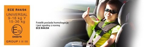 HUSKY SIP SIDE BabySafe fotelik 9-36kg System Ochrony Bocznej - szary