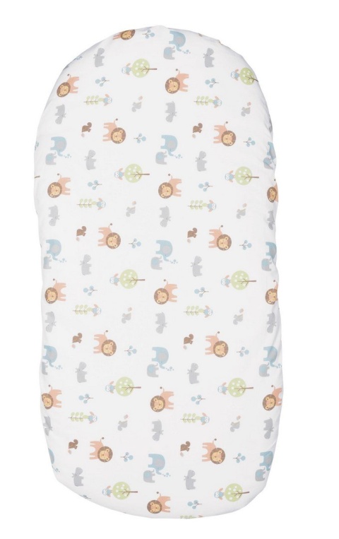 Baby Hug Chicco prześcieradło 39 x 77 cm, 2 sztuki - LITTLE ANIMALS