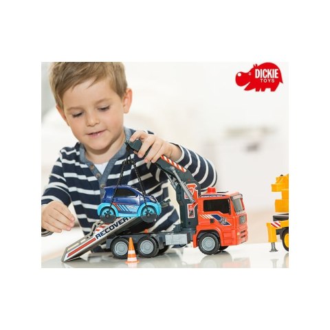 Laweta z samochodem PODNOŚNIK z pompką Dickie