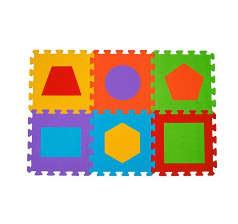BabyOno Puzzle piankowe 6szt. litery cyfry figury