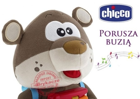 Chicco Miś Podróżnik język PL EN 93 efekty światło dźwięk 520800013