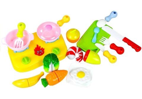 Koszyk Zakupowy z Jedzeniem Na Rzepy i Kuchenką