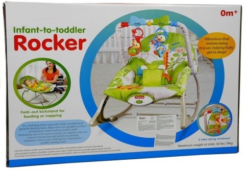 Leżaczek Bujaczek 3w1 Kołyska Fotelik do Karmienia