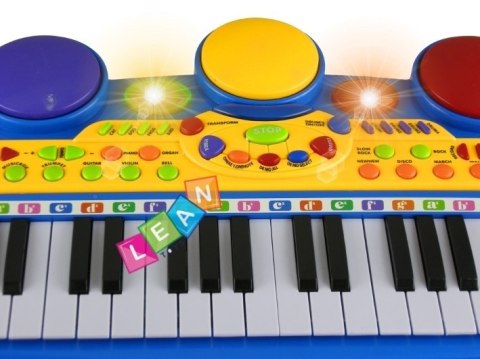 Organy Pianinko Keyboard Perkusja Stołek