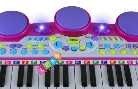 Organy Pianinko Keyboard Perkusja Stołek