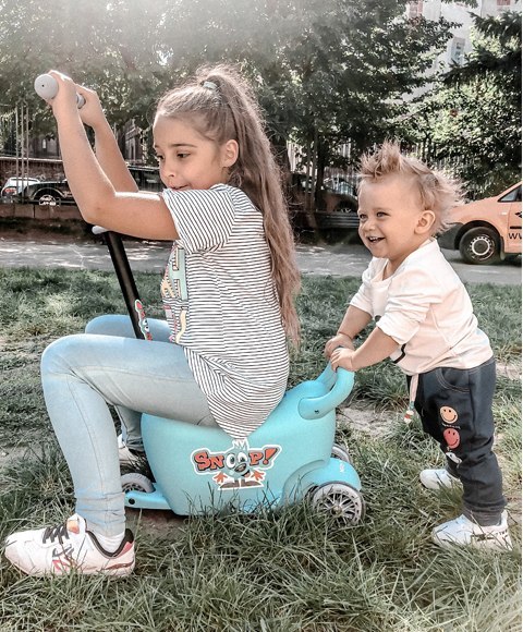 Milly Mally Jeździk SNOOP! 3w1 BLUE