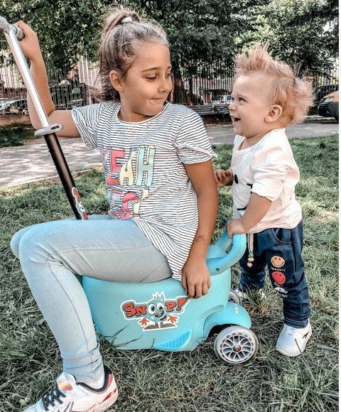 Milly Mally Jeździk SNOOP! 3w1 BLUE