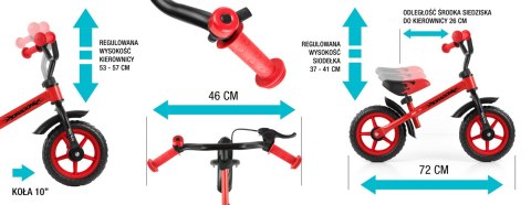 Rowerek Biegowy Dragon violet