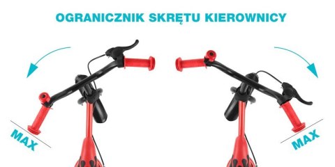 Rowerek biegowy Dragon z hamulcem yellow