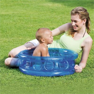 BESTWAY 51112 MINI BASENIK TRANSPARENTNY 64cm x 24cm NIEBIESKI