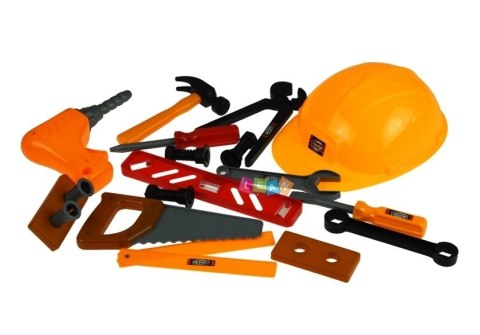 Zestaw Narzędzi w Skrzynce Majsterkowicz Kask 20 elementów
