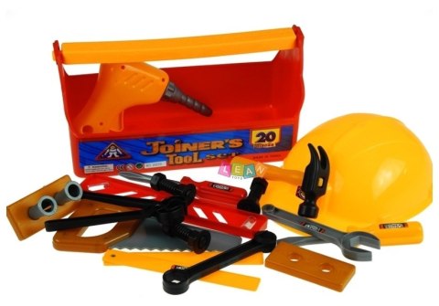 Zestaw Narzędzi w Skrzynce Majsterkowicz Kask 20 elementów