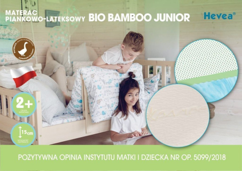 Materac z lateksem Hevea Bio Bamboo Junior 190x90