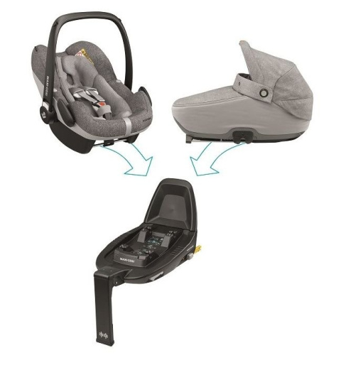 3wayFix Maxi-Cosi baza IsoFix i-Size do Jade, Pebble Plus, Rock, Pearl For i-Size, Pearl Smart