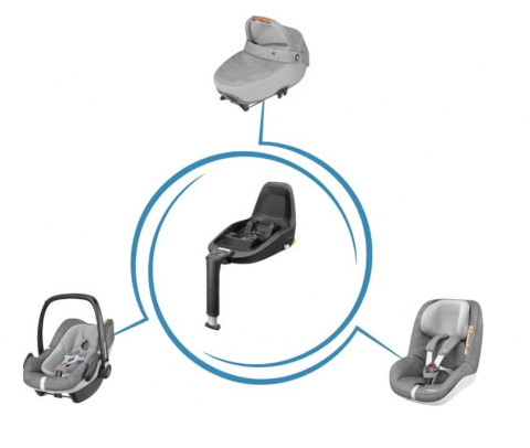 3wayFix Maxi-Cosi baza IsoFix i-Size do Jade, Pebble Plus, Rock, Pearl For i-Size, Pearl Smart