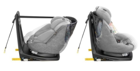 AxissFix Plus Maxi-Cosi od urodzenia do ok. 4lat 45-105 cm i-Size obrotowy fotelik 0-18kg IsoFix - Sparkling Blue