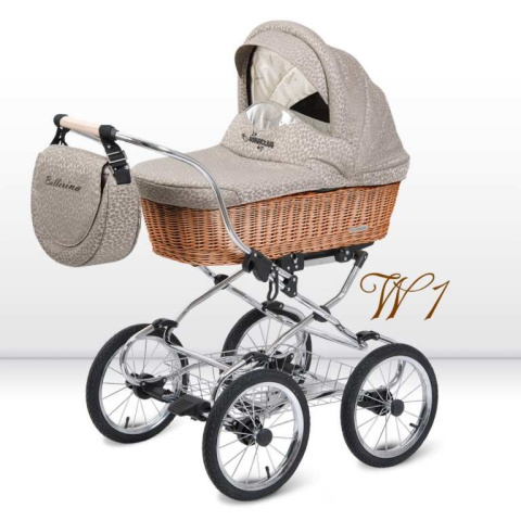 BabyActive Ballerina Wiklina 3w1 wózek głęboko-spacerowy + fotelik