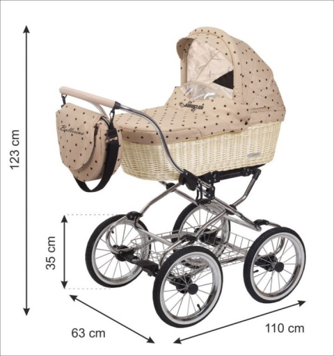 BabyActive Ballerina Wiklina 3w1 wózek głęboko-spacerowy + fotelik