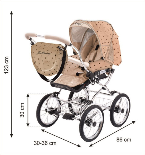 BabyActive Ballerina Wiklina 3w1 wózek głęboko-spacerowy + fotelik