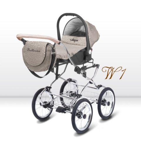 BabyActive Ballerina Wiklina 3w1 wózek głęboko-spacerowy + fotelik