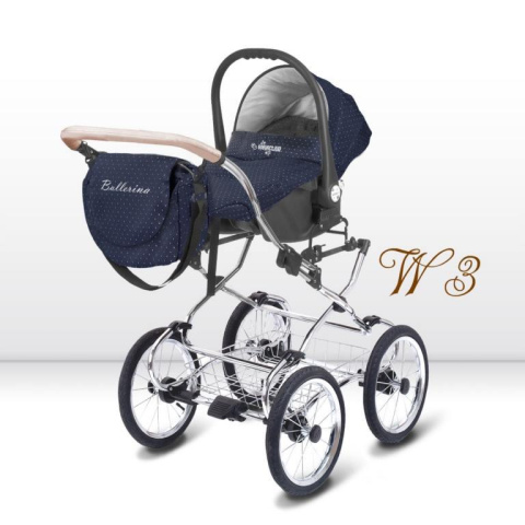 BabyActive Ballerina Wiklina 3w1 wózek głęboko-spacerowy + fotelik