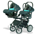 BabyActive TWINNI 2w1 wózek bliźniaczy głęboko-spacerowy