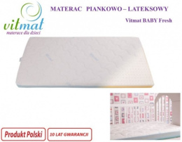 MATERAC Piankowo lateksowy Vitmat Baby Fresh 120x60