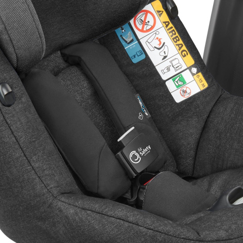 AxissFix Air i-Size Maxi-Cosi fotelik obrotowy z poduszkami powietrznymi od 4m+ do 4lat 61cm-105cm - Nomad Black