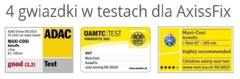 AxissFix i-Size Maxi Cosi obrotowy fotelik 9-18kg z mocowaniem IsoFix - Nomad Red