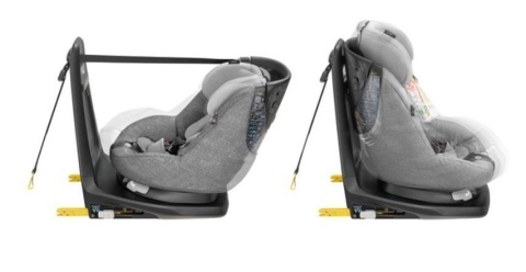 AxissFix i-Size Maxi Cosi obrotowy fotelik 9-18kg z mocowaniem IsoFix - Scribble Black