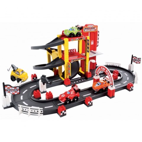 Ecoiffier Klocki Tor Formuła 1 Garaż 4 Auta