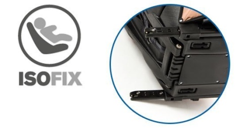 SAFETY-FIX KinderKraft fotelik samochodowy 9-36kg z systemem ISOFIX - Navy