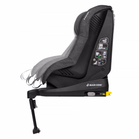 TobiFix bezpieczeństwo 4 ADAC 9-18 KG Maxi-Cosi fotelik samochodowy z IsoFix - Black Grid