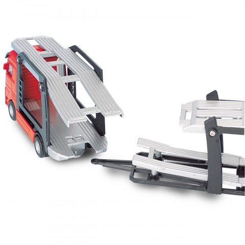 DICKIE TIR Laweta Ciężarówka 27cm + 6 Aut + Znaki