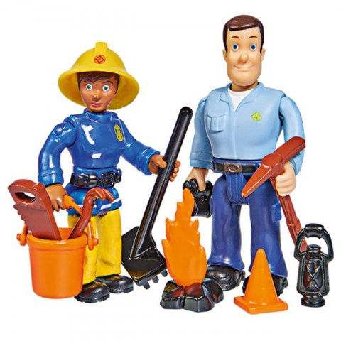 Simba Figurki Strażak Sam Sam i Ellie Akcesoria