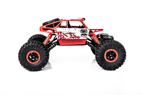 Samochód zdalnie sterowany na pilota RC Rock Crawler HB 2,4GHz 1:18 czerwony