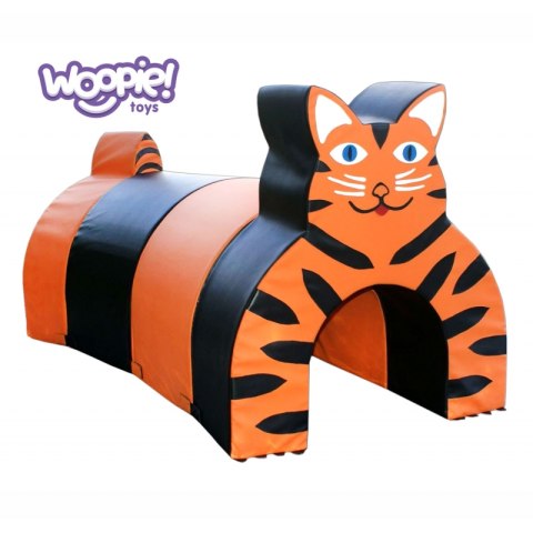 WOOPIE Mega Klocki Piankowe Tunel Tygrys Przedszkolny zestaw rehabilitacyjny 4 el.