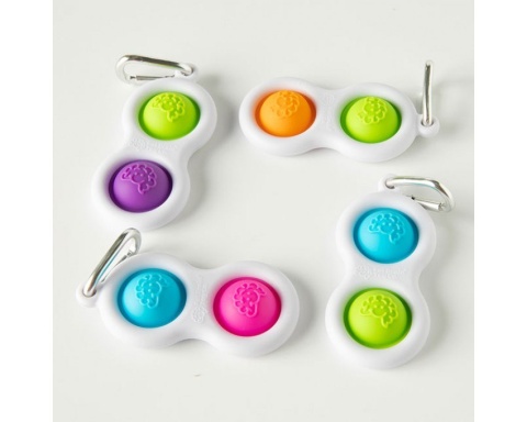 Bąbelki Simpl Dimpl zabawka antystresowa - breloczek 3+ Fat Brain Toy Qelements