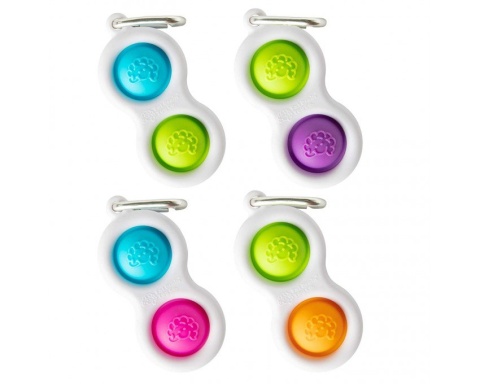 Bąbelki Simpl Dimpl zabawka antystresowa - breloczek 3+ Fat Brain Toy Qelements