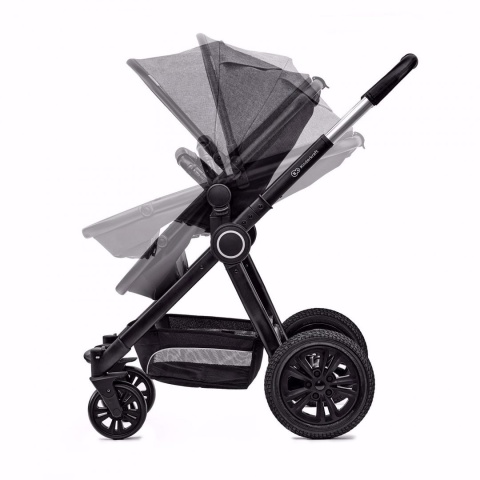 Kinderkraft Wózek Wielofunkcyjny 2w1 VEO - Black/Gray