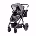 Kinderkraft Wózek Wielofunkcyjny 2w1 VEO - Black/Gray
