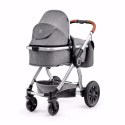 Kinderkraft Wózek Wielofunkcyjny 2w1 VEO - Gray