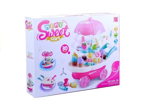 Słodki Sklep 30 Elementów Wózeczek Gra Świeci